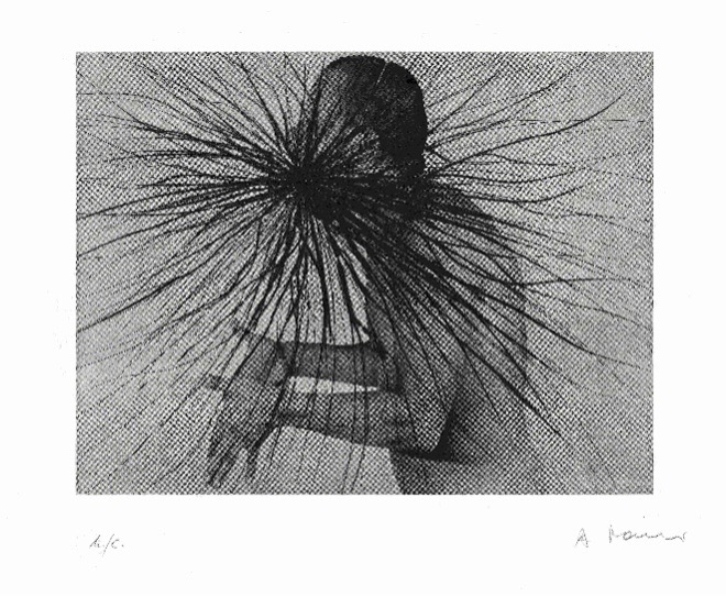 Grafische fotobewerking  van Arnulf Rainer (AUT)